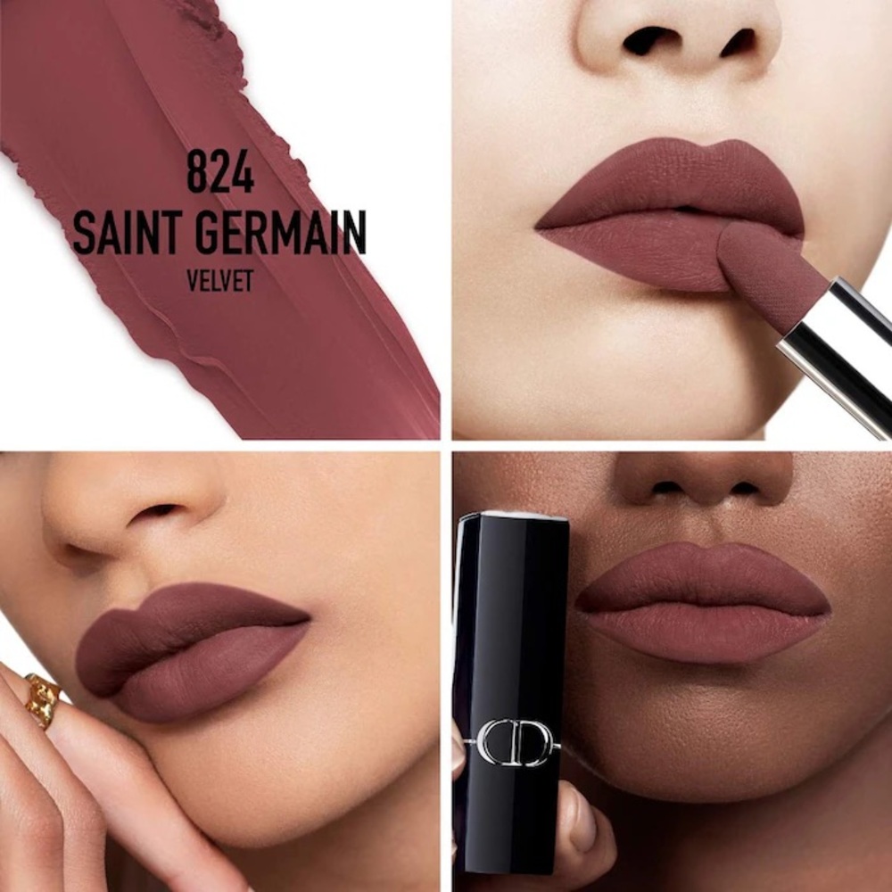 Christian Dior 824 Saint Germaine Satin Lipstick - Picture 3 of 7